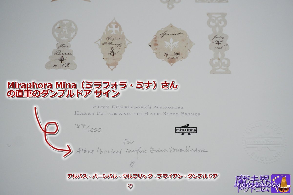 私の超自慢ミナリマ アートプリントがこちら♪ ダンブルドアの記憶の