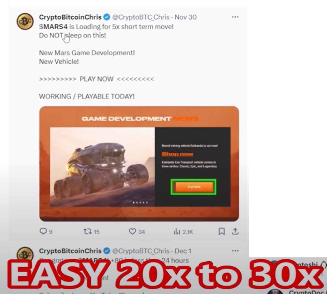 MARS4 has 200,000 users!
20x to 30x coin! DO NOT SLEEP ON THIS!