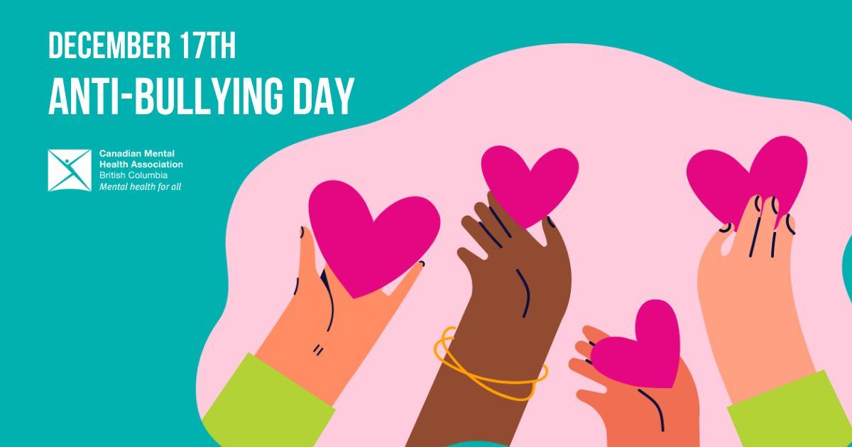 December 17 is Anti-Bullying Day, a reminder to stand up and support people who are being bullied.  

Remember, you are not alone. Learn more and find support: buff.ly/367YmG8 

#AntiBullyingDay