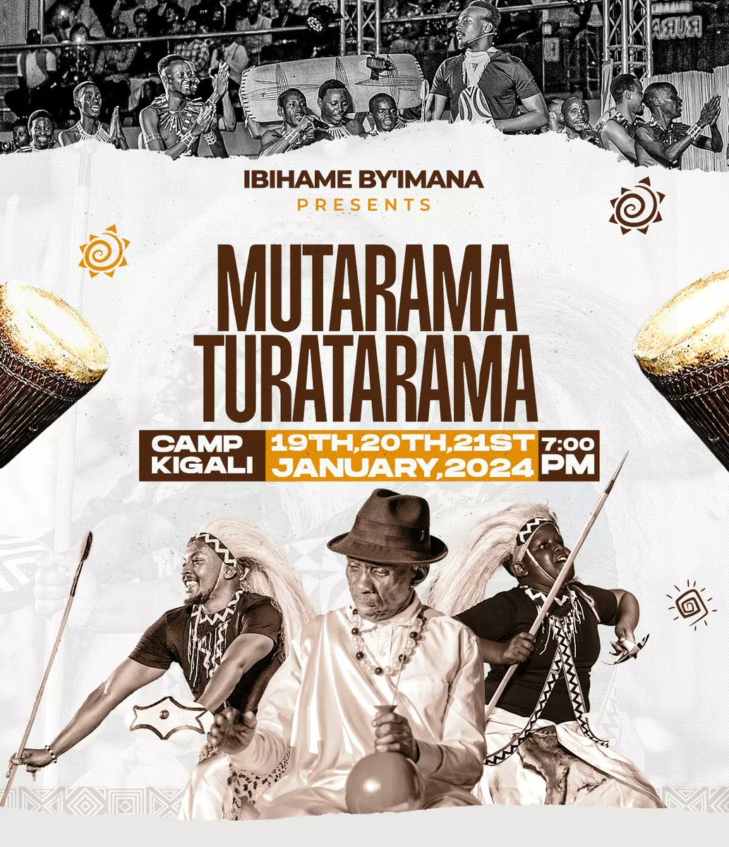 Ibihame_cyane's tweet image. Ben' Imana, Ben' umugisha,
Twabanje integuza tubaza tuti:
" #MutaramaTuratarama ? " 
Mfura za Rugaba mudusubizanya ibakwe muti :
" Nta kabuza turatarama."

None ni impamo bibaye ihame, 
Ibihame by' Imana :
#MutaramaTuratarama amajoro 3 adataana!
#intore i #Rwanda 
#umuco #gakondo