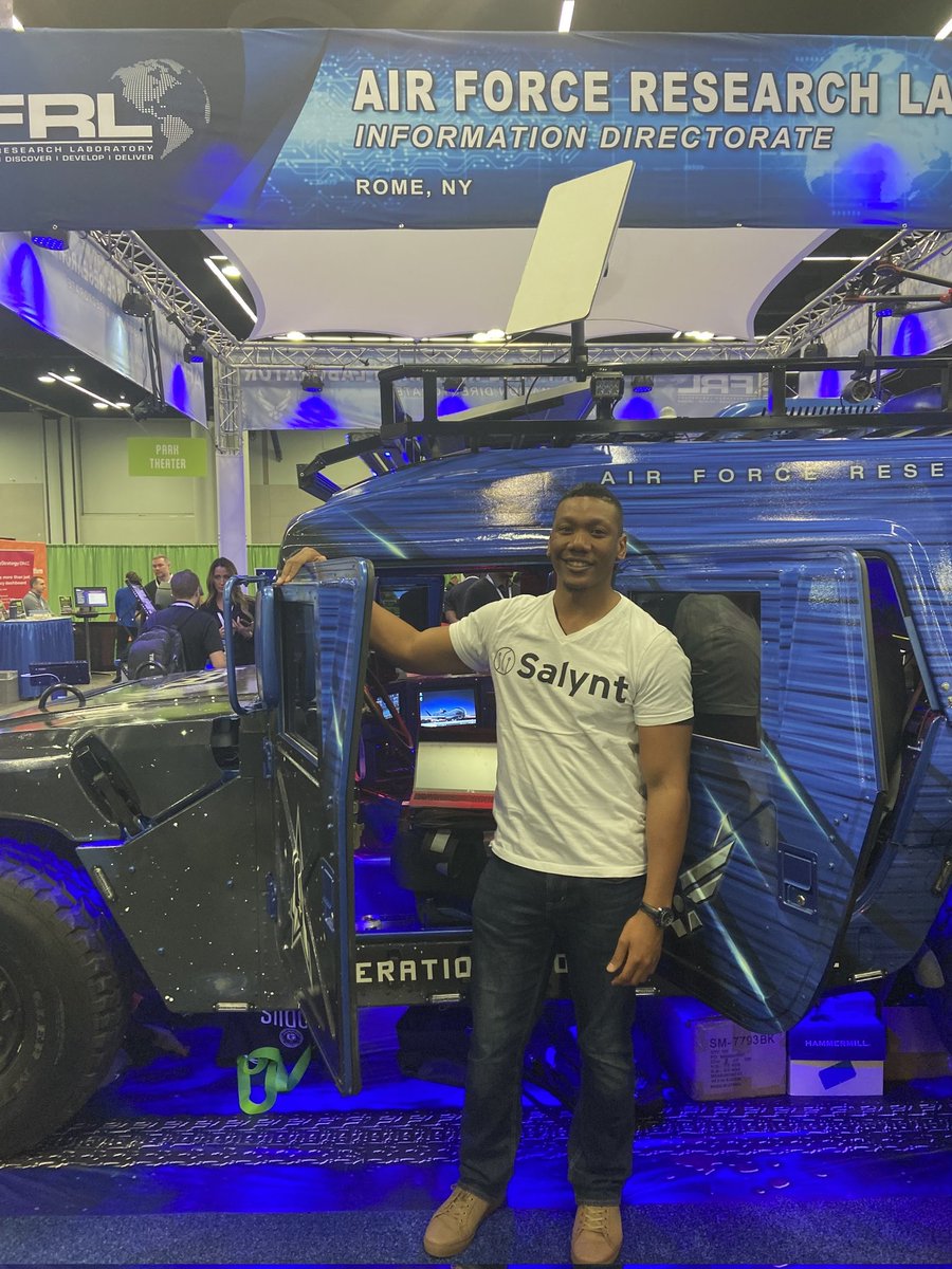 Mr_jrlawson's tweet image. Being an entrepreneur is an exciting experience at times. I get to enjoy new cities and standing beside IBM&apos;s supercomputer demo and the AFRL&apos;s tactical vehicle – it&apos;s an incredible experience to be part of a movement reshaping our nation&apos;s defense capabilities.

#DoDIIS2023 #AI