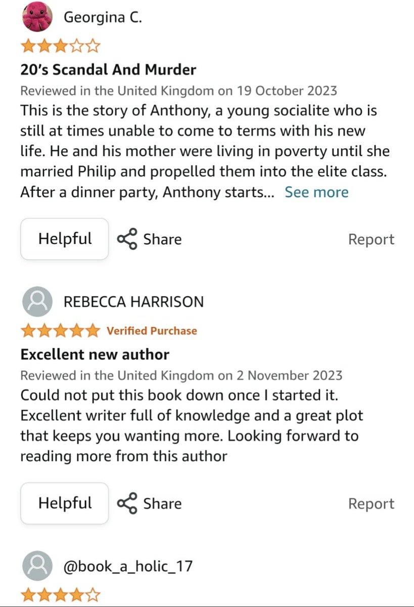 Opinion is important. What you can see is my most critical review out of all eight I've so far had. And that is ok, we are all entitled to our opinions. But is this reviewer correct about A Scandal of Secrets? Judge for yourself, 🔗 in my bio. #WritingCommunity #stockingfiller