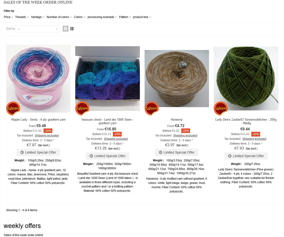 Our Sale of the calendar week 51/2023 🌹

english
ladydee-yarn.com/en/sales-of-th…
deutsch
ladydee-yarn.com/de/angebote-de…
français
ladydee-yarn.com/fr/offres-de-l…
русский
ladydee-yarn.com/ru/predlozheni…

#gradientyarn #yarnshop #crochet #ladydeeyarn #traumgarne #yarn #yarnlove #knitting #häkeln #stricken