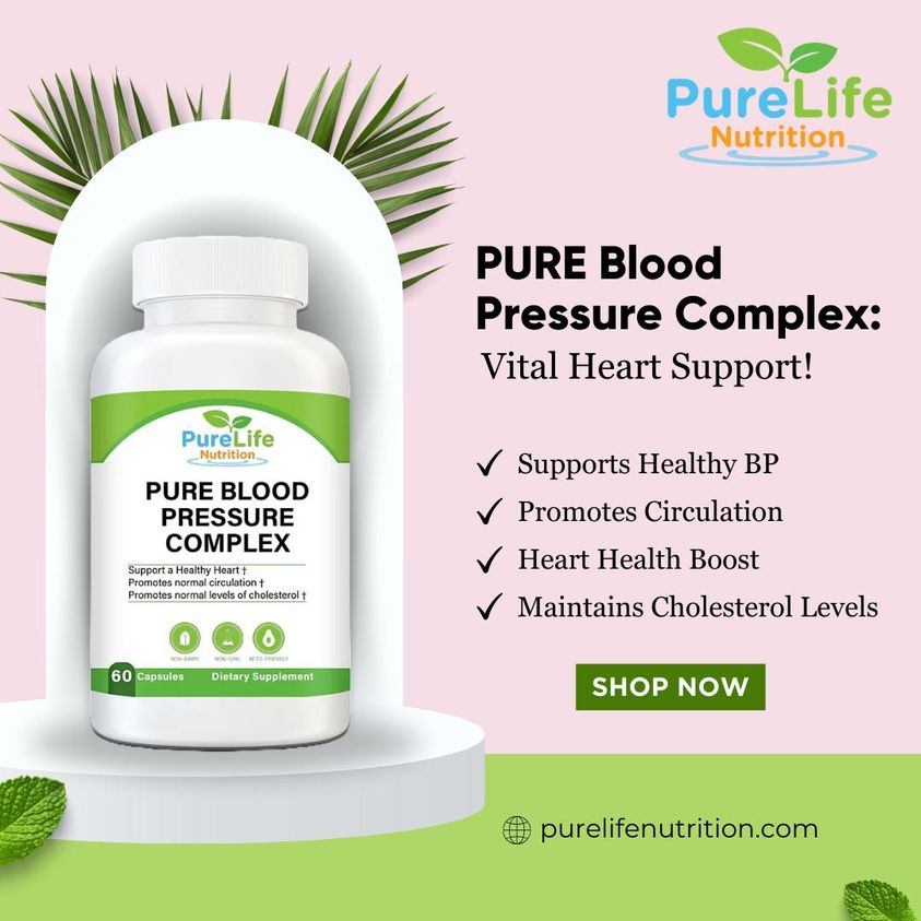 PureLifeNutri's tweet photo. Embrace cardiovascular well-being – start your journey at https://t.co/F45ajrfWY7. Walk with us toward a heart-healthy life! 🚶‍♀️❤️

#HeartSupport #BloodPressureComplex #PureLifeWellness #HealthyLiving #CardiovascularHealth #PureLifeNutrition #ShopNow #WellnessJourney https://t.co/d3kR3F7uTL