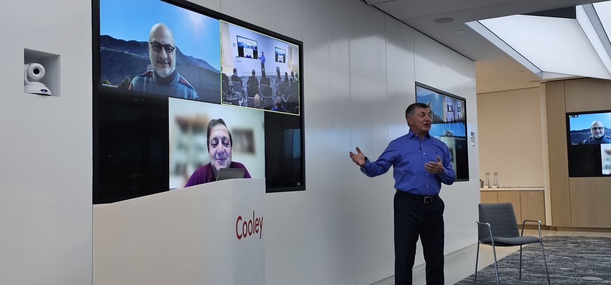 Brothers Talking Tech (Greg, Geoff, & Fram Akiki) did a live session at Friday's @LebNetOrg mtg at @CooleyLLP San Diego. #digitaltransformation was the theme & topics included #quantumcomputers, #5gconnectivity, #cloudcomputing, #ai, & the impact of #technology moving forward.