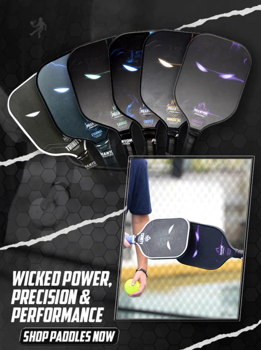 Phantom Pickleball Paddles are now available for purchase from World-of-Pickleball.com!! BOGO 1/2 OFF until the end of the year!! 😈👻 #phantom #worldofpickleball #pickleball #partnership