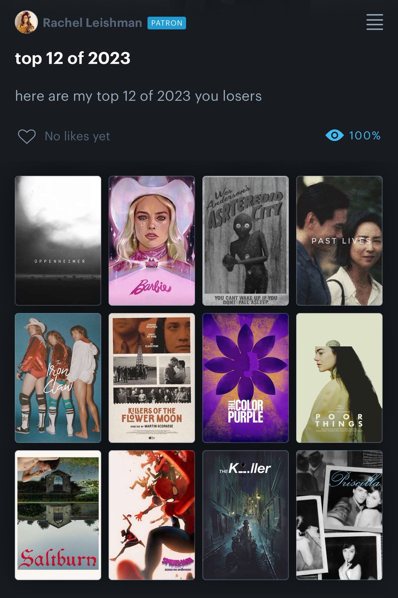 this was nearly impossible for me because i love cinema