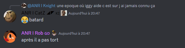 <a href="/ANR_eSport/">Anarchy eSport</a> <a href="/CatZ_CR/">ctz</a> <a href="/esport_lo/">アナー I Lo✨</a> <a href="/esport_math/">„𝟕𝟕𝟕“ (𝐌𝐚𝐭𝐡")</a> <a href="/cml_anthony/">Anthony</a> <a href="/DufournierGuil2/">zorro 41</a> <a href="/Iggysanmvp/">Louise</a> <a href="/BySnoO1/">BySnoO✨</a> @ANR_Lightning <a href="/MousTDesign/">MousT</a> <a href="/Taratatagraph/">Taratata</a> Une vraie famille comme on les aime (la maladie mentale de Tristan qui est obnubilé par des gens qui ont aucune interaction avec lui faudra en parler un jour)