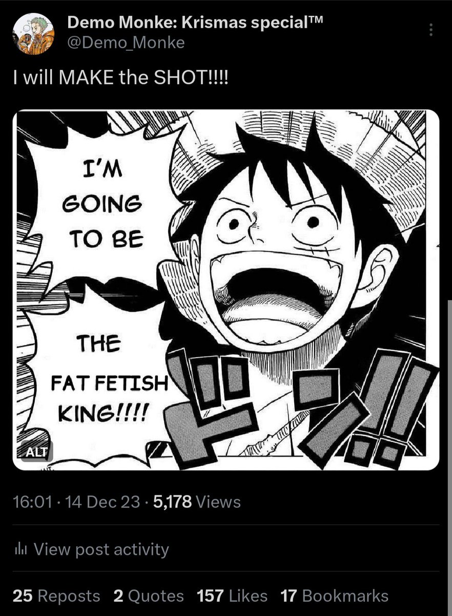 Demo_Monke's tweet image. This by far has to be my most successful tweet in my lifespan of being here, 2nd place being the Fat fetish king shtick.