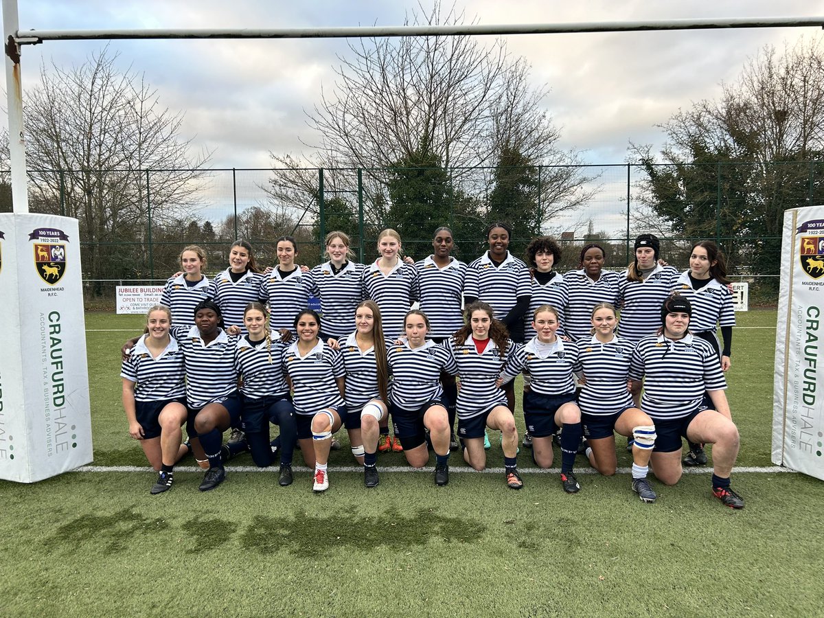 So proud of these girls coming together today to be greater than the sum of their parts! A close game with our wonderful hosts Berkshire in the winter sun! #middlesexrugby #girlsplayrugby