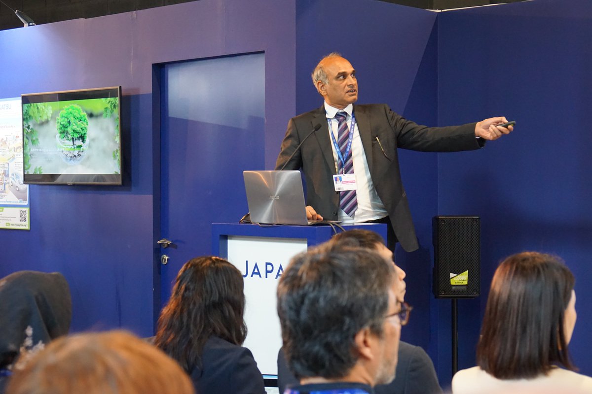 A successful presentation and panel discussion at the Japan Pavilion, COP28, Dubai by Aakash project member on “Co-benefits of reduction in regional emissions of greenhouse gases and air pollutants” on 9 Dec 2023.