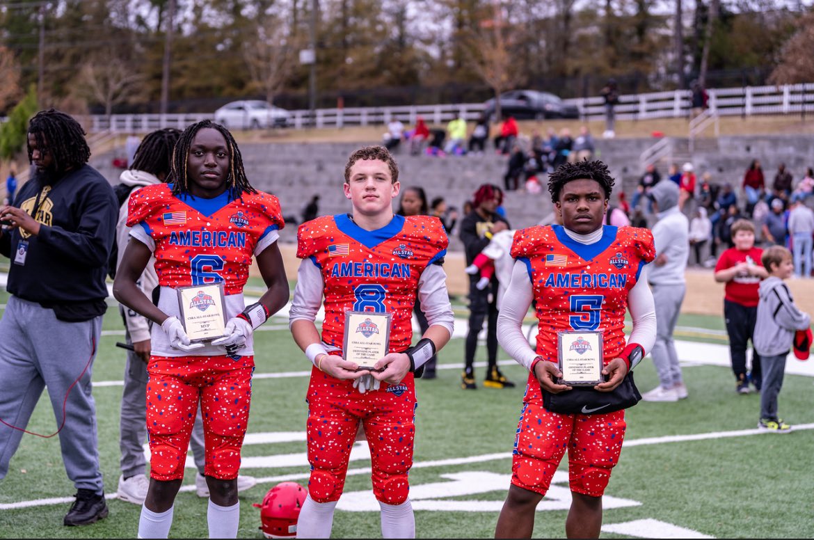 DrewHuff1012's tweet photo. Had a great time a @csraallstarbowl. Grateful to receive “Defensive Player of the Game”. Had a great time playing against the best in the area. @co_devils @RustyMansell_ @recruitNE_GA @csraallstarbowl https://t.co/wQ3PwWDbje