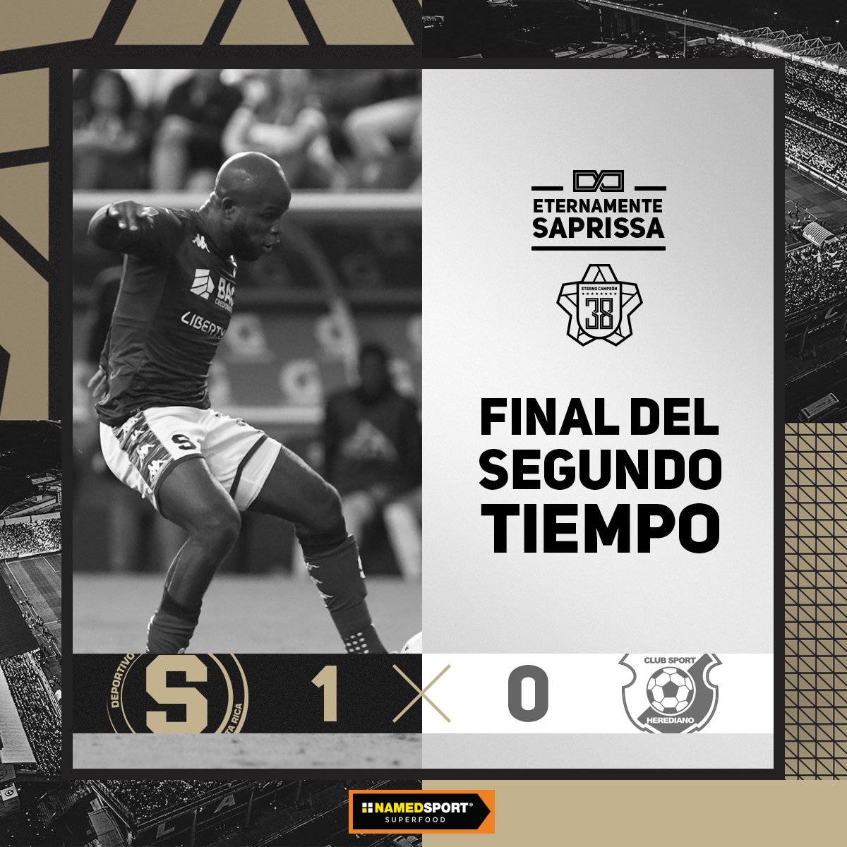 SaprissaOficial's tweet image. ¡TRICAMPEOOOOOOONES! Termina el juego con marcador global de 3-1 a favor del Deportivo Saprissa ¡LA 39 ES NUESTRA! 🔥😈