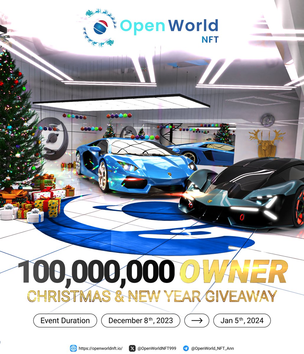 openex_O's tweet image. 🆘💥📣Important announcement - Year-end holiday 🚨❌🚨! 
💝With the desire to create a festive atmosphere for the end of the year and welcome a new year full of luck and happiness. 
💰OpenWorld_NFT announces important events on this festival: 
📌Sharing 100,000,000 Owners of the…