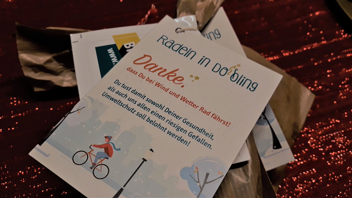 Mit ein bisschen Glück bekommst du dieser Tage in Döbling ein Dankeschön-Säckchen für das Radeln bei Wind und Wetter. Schöne Feiertage und lass dir die Keks schmecken!