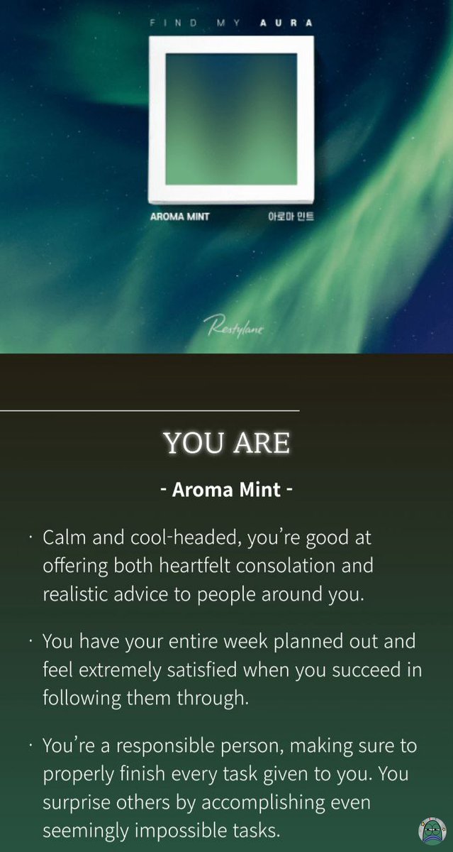 tanyarlfes's tweet image. Aura kalian apa guys? Mine "Aroma Mint"💚 (linknya di komen ya)