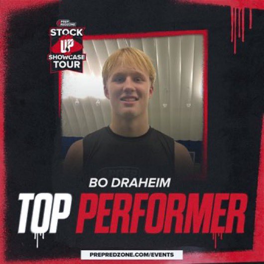 Had a great time at the <a href="/PrepRedzoneMN/">Prep Redzone Minnesota</a> showcase camp today! Thank you for naming me a top performer as well! Thank you to all the coaches too! <a href="/NWahlScouting/">Nate Wahl</a> <a href="/OJW_Scouting/">PrepRedzone Oliver</a> <a href="/RyanBurnsMN/">Ryan Burns</a> <a href="/ZackPatraw/">Zack Patraw</a> <a href="/spurrlyman/">Adam Spurrell</a> <a href="/Crimsonfootball/">Crimsonfootball</a>