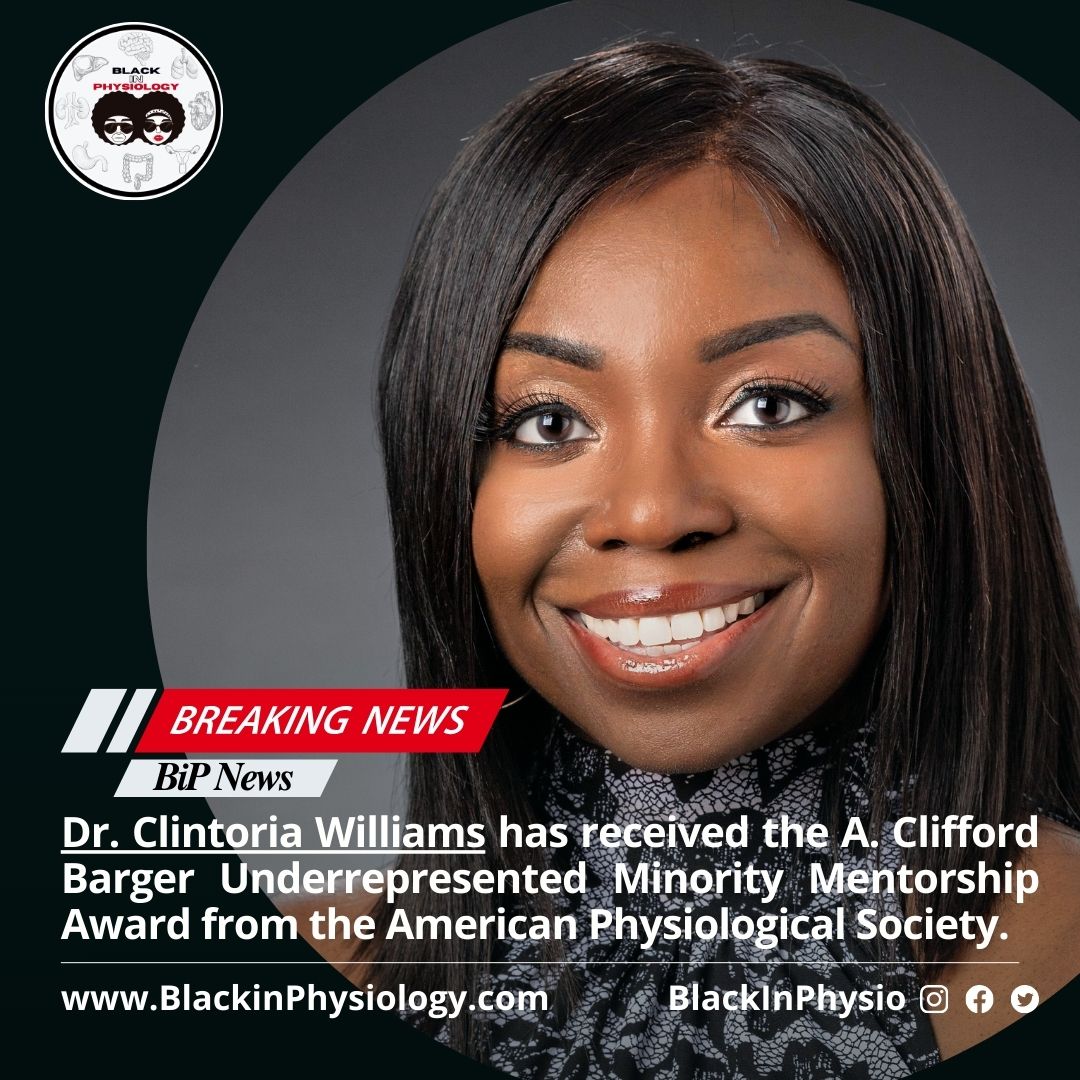 Black in Physiology (@blackinphysio) on Twitter photo š¢BiP would like to acknowledge that Dr. Clintoria Williams (<a href="/clintoria/">Clintoria R. Williams, PhD, FAHA, FAPS</a>) is the 2024 recipient of the A. Clifford Barger Underrepresented Minority Mentorship Award from the American Physiological Society (<a href="/APSPhysiology/">American Physiological Society</a>)!
#BlackinPhysiology #BiP #APS š¢BiP would like to acknowledge that Dr. Clintoria Williams (<a href="/clintoria/">Clintoria R. Williams, PhD, FAHA, FAPS</a>) is the 2024 recipient of the A. Clifford Barger Underrepresented Minority Mentorship Award from the American Physiological Society (<a href="/APSPhysiology/">American Physiological Society</a>)!
#BlackinPhysiology #BiP #APS
