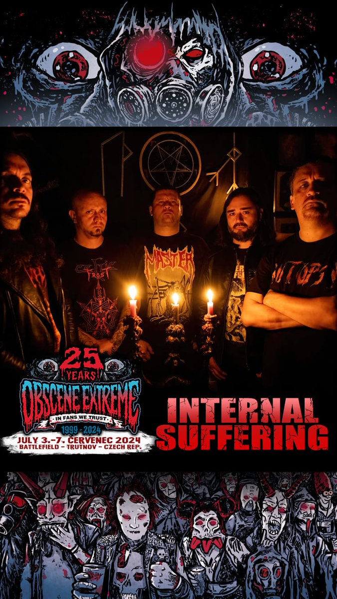 ISuffering's tweet image. We're more than thrilled to announce our return to the mighty and unique OBSCENE EXTREME FEST !
As that was not enough, we'll be spreading our new album "Rituals" across the old continent starting june 29th
7th. EUROPEAN RITUALS TOUR 2024 will be posted soon,stay tuned!!