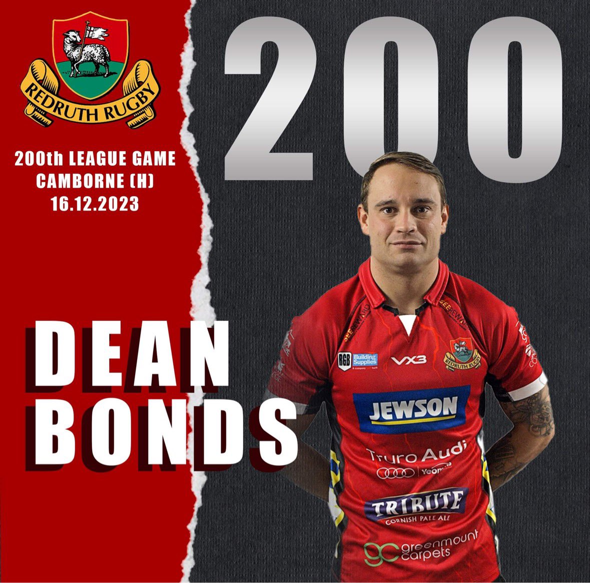 Well done Deano 💪🔴
Man of the match presented by Tim Bowden &amp; Michael Richards of MKM building supplies 🔴