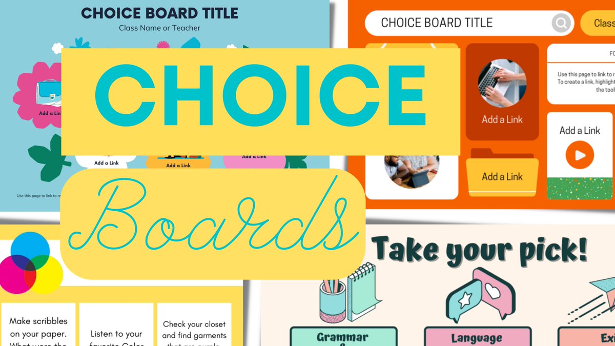 Looking for choice boards??? Check out this collection 👇👇👇

sbee.link/8ha4vwe73d
 #educoach #k12 #teachersoftwitter