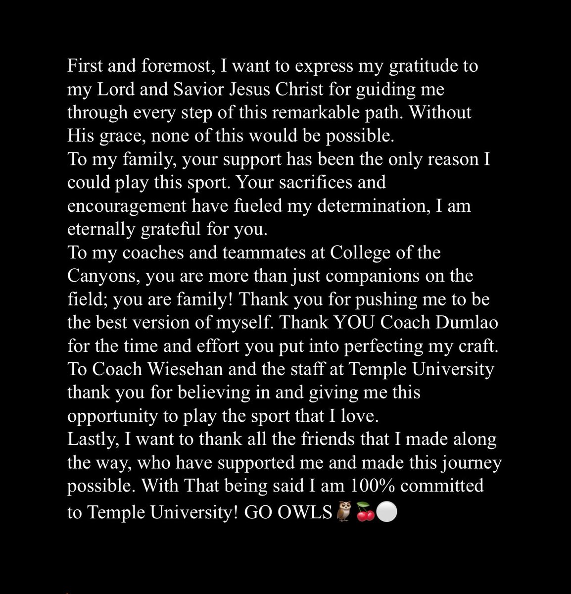 PaluMausa's tweet photo. COMMITTED‼️@CoachWiesehan @COCoLinecoach @CoachICOC @DCorbet55 @CoachSethAdam3 @cocfb @Temple_FB https://t.co/crYFtQreeS