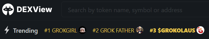grokolaus's tweet photo. DEXVIEW TRENDING on #3!!!!! https://t.co/TstcJVupAn