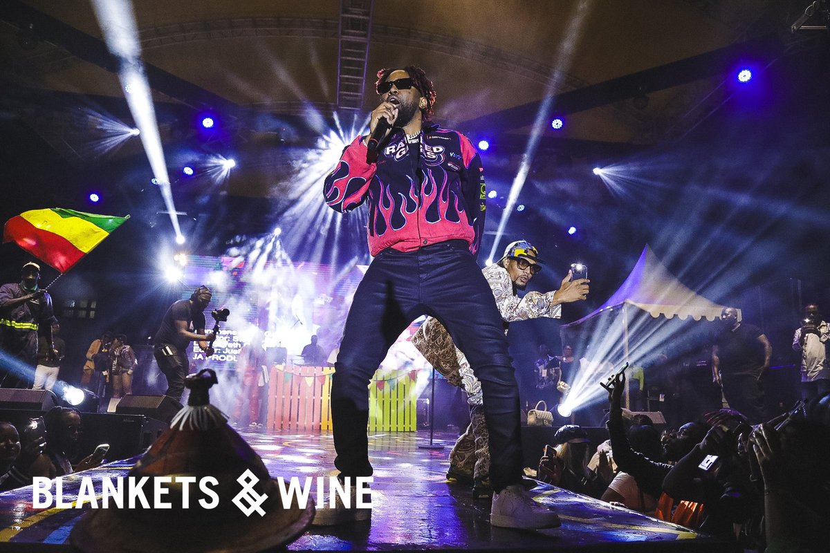 SHOWTIME 🔥 The moment we’ve all been waiting for! @konshens bringing an absolute SHOWSTOPPER to the #BlanketsAndWineKla stage 🔥