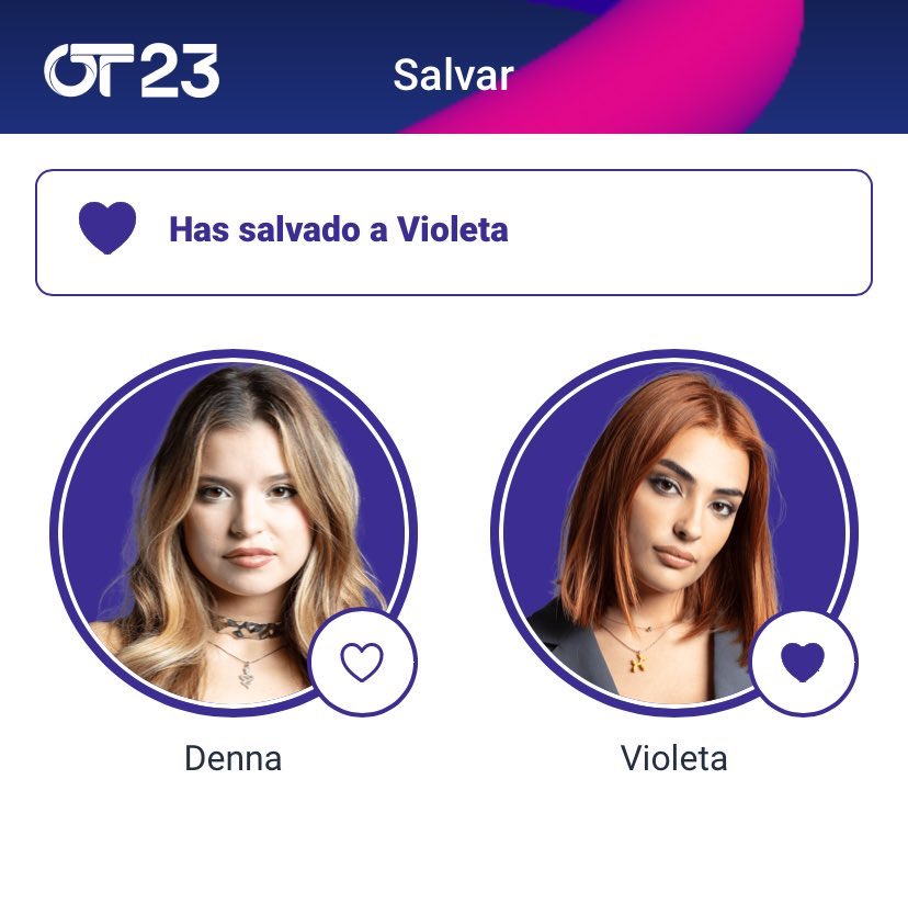 mientras vuelven de plató, id a salvar a violeta un besito #OTDirecto17D