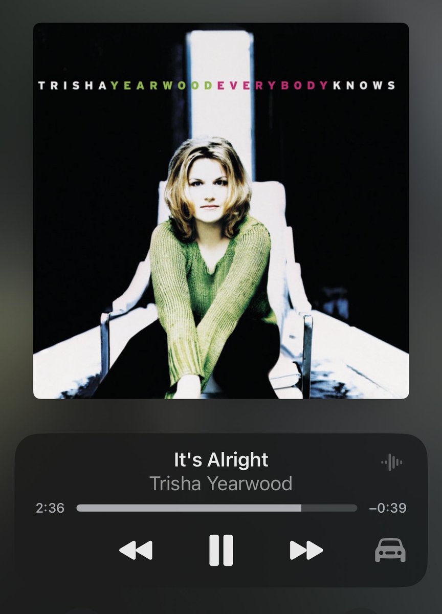showing some love for this @trishayearwood album today because it’s pure magic and every single song slaps ✨✨✨#everybodyknows