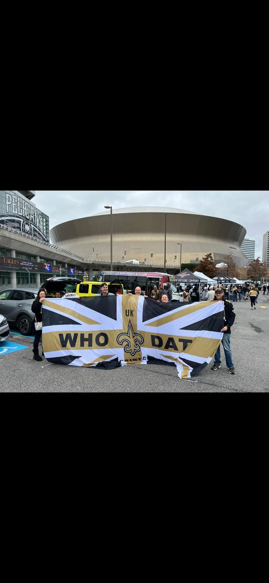 @Saints absolutely disgusting from your security team in the Dome today. Friend of mine has travelled over from England for the game and had his flag (in the picture) slashed by someone from the Dome security team. Way to encourage a global fanbase