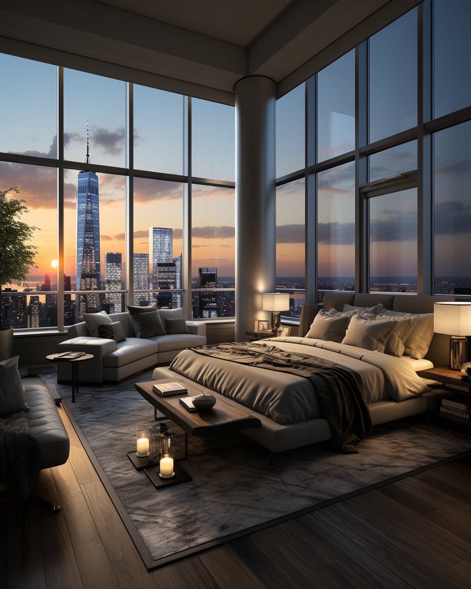 Perfect bedroom in NYC.