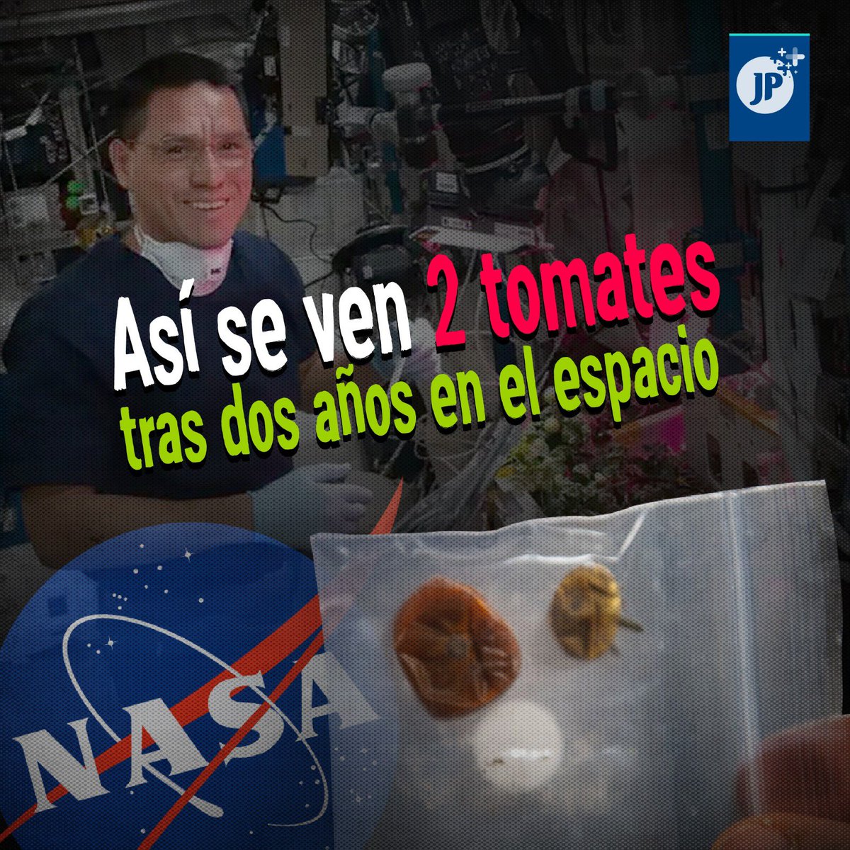 🍅🚀 La NASA revela información sobre dos tomates perdidos en la Estación Espacial Internacional, cultivados por el astronauta Frank Rubio como parte del proyecto XROOTS.

La agencia indica que los tomates no serán devueltos a la Tierra.