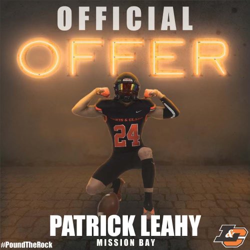 Blessed to announce that I have received my first offer to <a href="/LCPiosFB/">Lewis & Clark Football</a> 

<a href="/MissionBayFball/">Mission Bay Football</a> <a href="/LBCoachTate/">Coach Tate 🏁</a> <a href="/CoachMooney15/">Kendall Mooney</a> <a href="/titanteddy_/">Teddy Anderson M.S.</a> <a href="/_jdsparks7/">jd sparks</a> <a href="/JoeBushman5/">Joe Bushman</a>