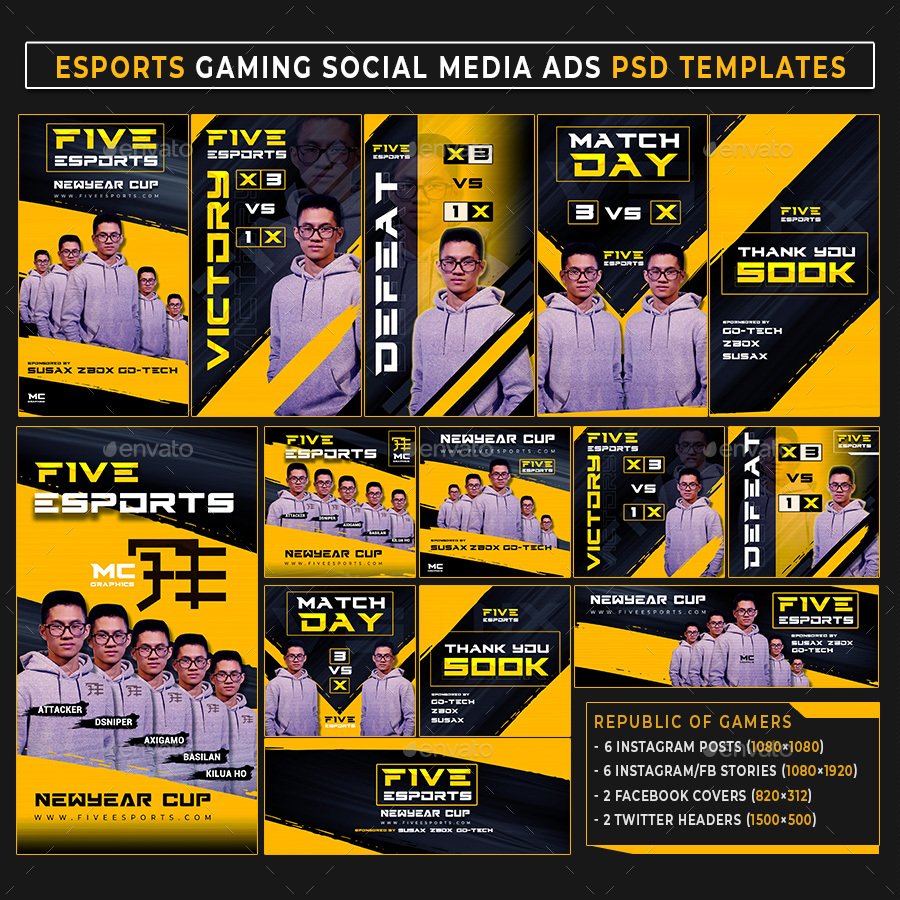 MCGRAPHICS2's tweet image. Five E-Sports Instagram Social Media Template
DOWNLOAD&amp;gt; graphicriver.net/item/five-espo…
#eSports #republicofgamers #gamer #esporttemplate