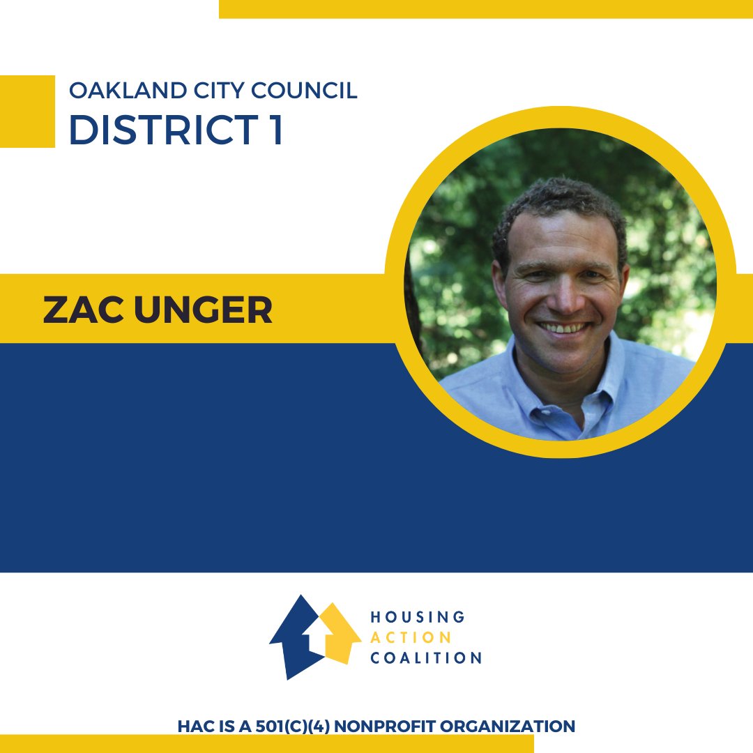 In Oakland, we're proud to endorse @zacunger for Oakland City Council, District 1.