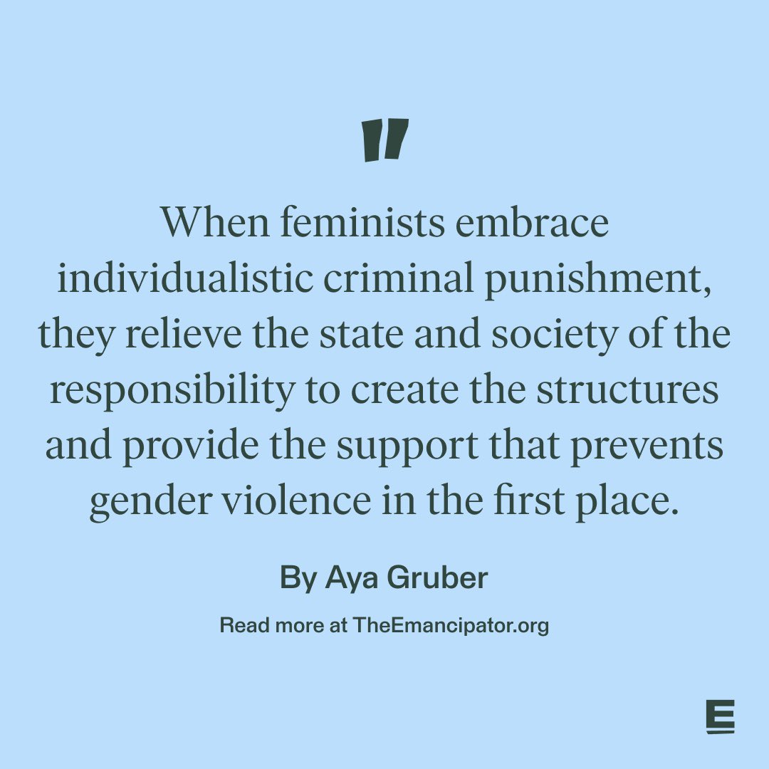 You may be perpetuating carceral feminism without realizing it. Aya Gruber explains the term in her piece for @the_emancipator. #JusticeDictionary2023 🔗 bostonglobe.com/2023/06/27/opi…