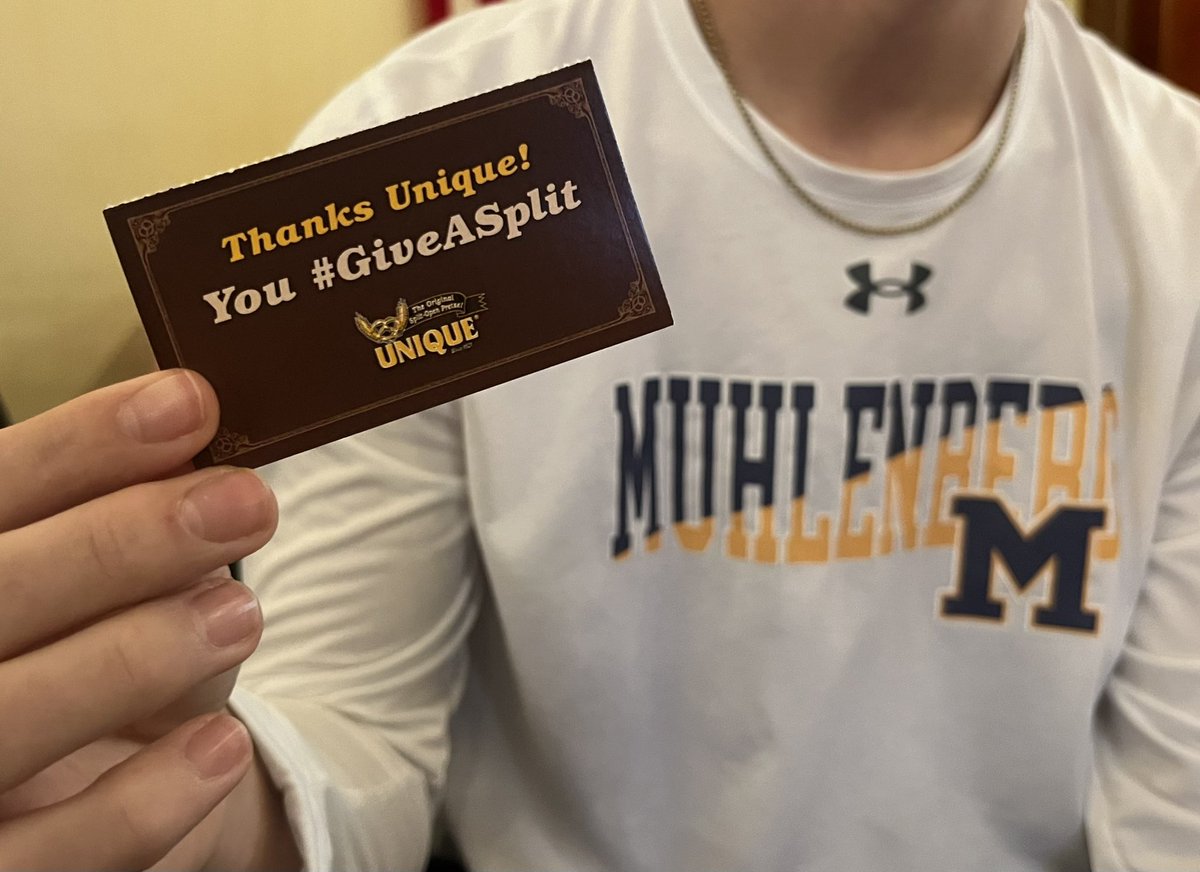 Muhlenberg High School Baseball’s 5th Annual Pasta Dinner, at St. Marco’s. Sending thanks to Unique Snacks, for their generous donation, for the dinner’s raffle!  @UniqueSnacksUSA #GiveASplit #GetUnique