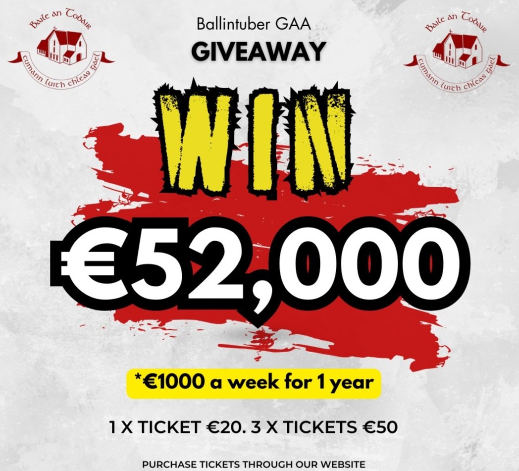 win52k.ie 
€1,000 per week for a whole year....
@followers