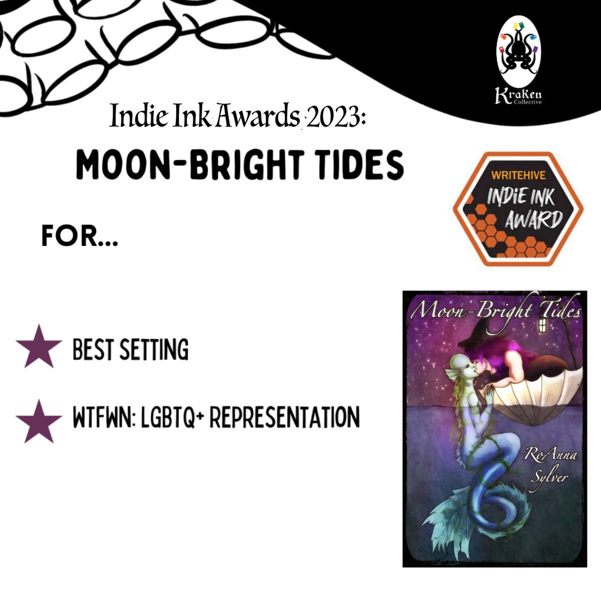 Super exciting news, y'all! :D The Indie Ink Awards voting period is now open, and my weird queer books scored several nominations! I'm so overwhelmed and happy ;A; Learn more/vote below! (There are SO MANY incredible indies, including fellow Kraken Collective authors, ahh!)