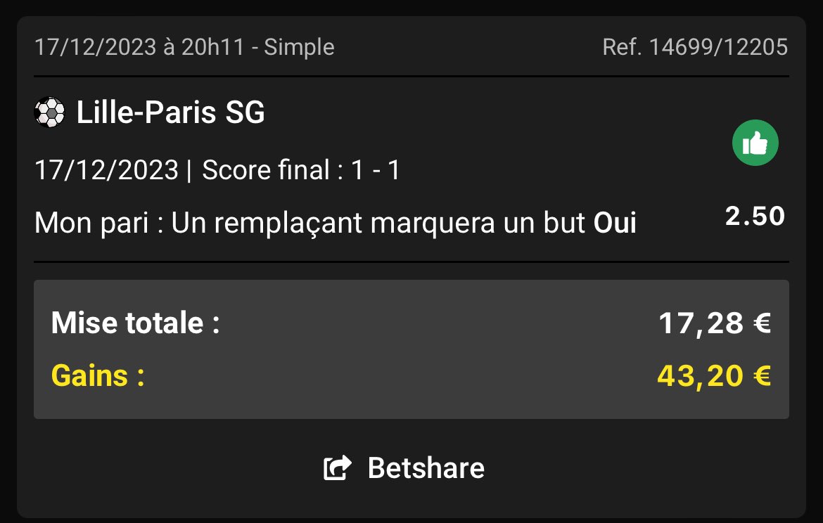 JokerTps's tweet photo. #DimancheSoirFootball 🇪🇺
@losclive - @PSG_inside
GCB W • Mbappé @2,50 ✅
• un remplaçant marque @2,50 ✅
2/2 sur nos bets principaux, l’extrabet qui échoue sur la Lazio, dommage benef quand même ! 💰☑️ https://t.co/TS8Is02Cc9