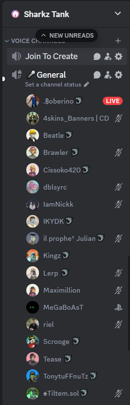 SharkTankCom's tweet photo. 🦈 The Sharkz Tank community coming together in the Discord voice chat is pure magic! 
Diverse expertise, lively discussions, and unwavering support make this a powerhouse. Here's to the incredible connections and inspiration! 🌟 #SharkzTank https://t.co/R5nrWD9BjA