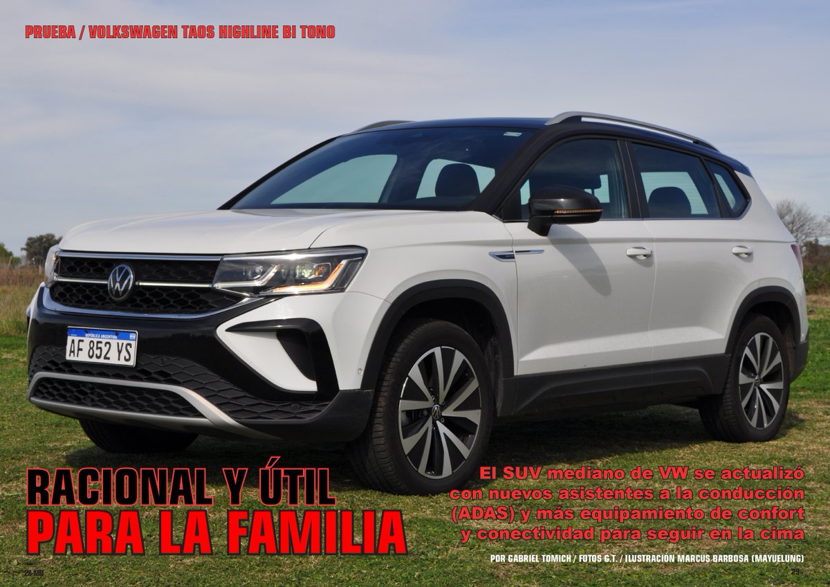 GabrielTomich's tweet photo. Hacé un clic en https://t.co/rmQpVZb2JF y podés leer el test drive del @vwargentina #TAOS #BiTono, SUV que se fabrica en Pacheco con motor turbonaftero 1.4 L de 150 CV, buen equipamiento de confort y seguridad, y mucho espacio.
Además #Mustang #MachE #Honda #HRV y #CB750 https://t.co/uRPTSkYoOo