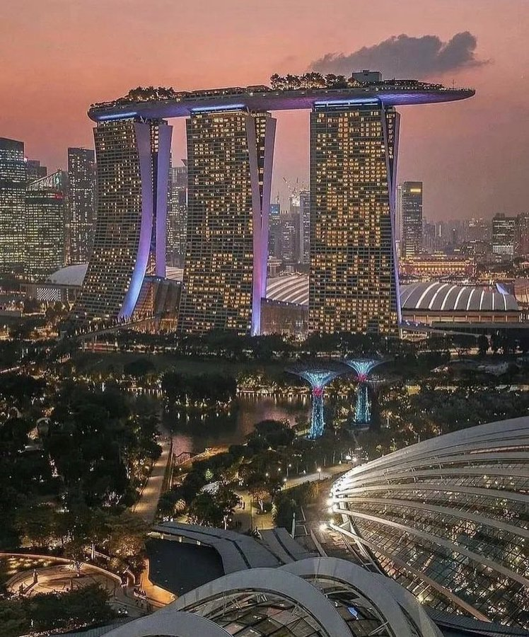 Singapur'da gün batımı 🌅