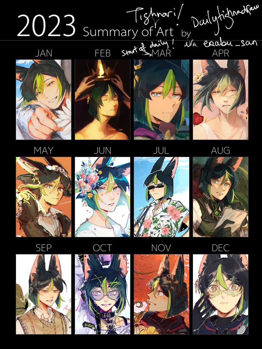 One entire year of Tighnari !!!