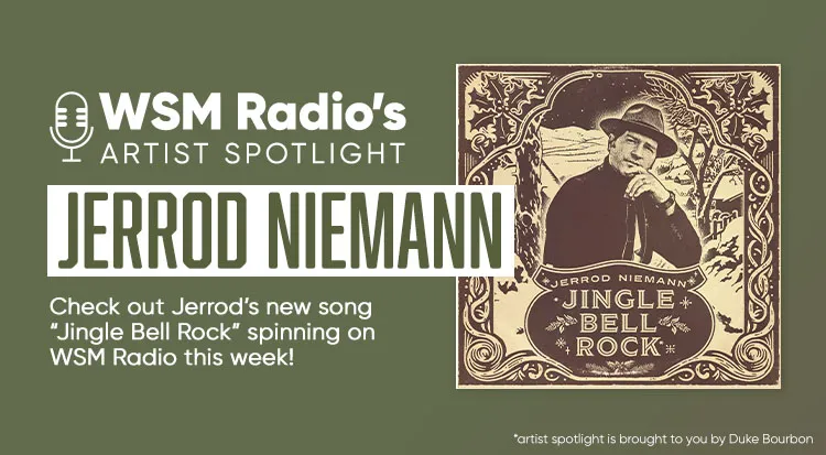 WSM's Artist Spotlight this week shines on @jrodfromoz, and his rendition of 'Jingle Bell Rock' -- available now on the new EP entitled 'Old Fashioned Christmas', presented by @dukespirits. Stream it now and learn more about Jerrod here: wsmradio.com/wsm-artist-spo… #ad