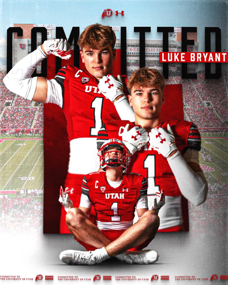 100% COMMITTED! I want to thank my coaches at Olympus for helping me get to this point and the whole Utah staff for believing in me! Can’t wait to be a UTE! #goutes