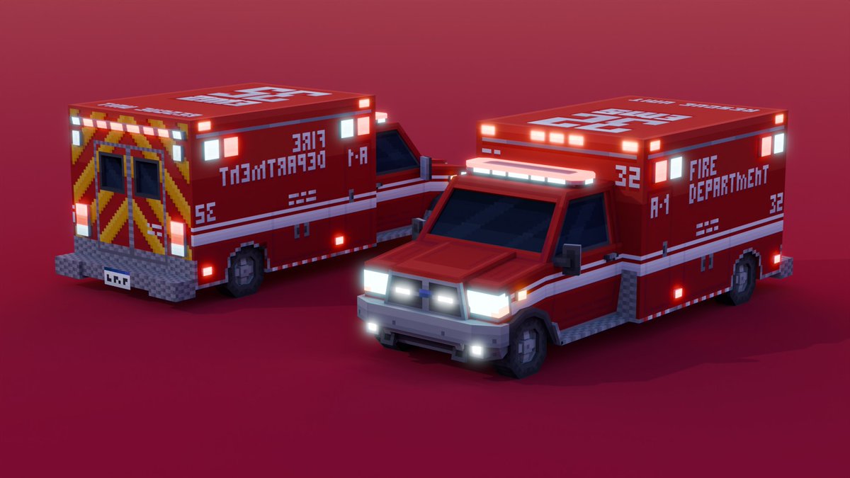 EMS Truck

Made in <a href="/blockbench/">Blockbench</a>

#lowpoly #minecraft #minecraftmodel #3Dmodel #pixelart #blockbench