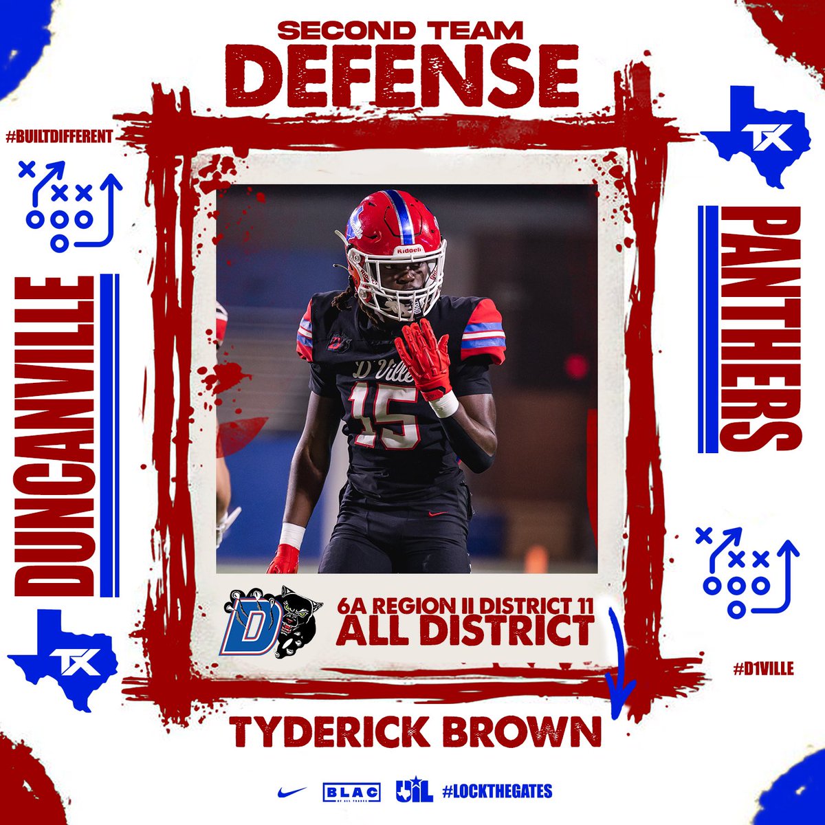 Duncanville High School Football 🏈 (@duncanville_fb) on Twitter photo Congratulations Senior <a href="/d1tee1/">tyderick brown</a> ,
District 11-6A 2nd Team All-District CB
#LockTheGates | 🥇 | #BuiltDifferent Congratulations Senior <a href="/d1tee1/">tyderick brown</a> ,
District 11-6A 2nd Team All-District CB
#LockTheGates | 🥇 | #BuiltDifferent