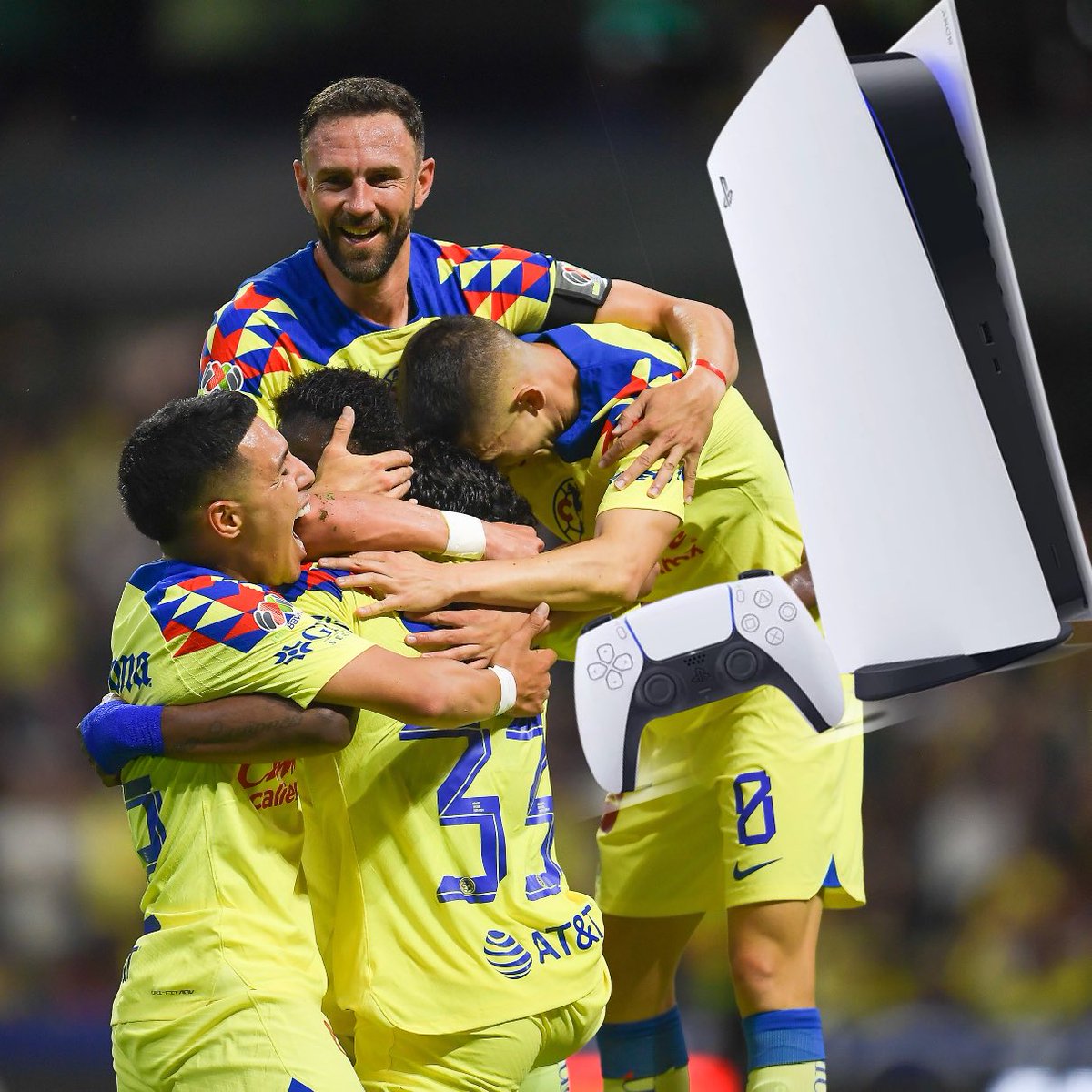 Resaca Americanista (@resacaamerica) on Twitter photo 🚨¡SI EL AMÉRICA ES CAMPEÓN LES REGALAMOS UN PLAYSTATION 5!🚨
Sigue estos pasos:
1. Sigue a <a href="/Draftea_Mexico/">Draftea México</a> (tiene que llegar a 24,000 seguidores) y <a href="/ResacaAmerica/">Resaca Americanista</a>
2. Dar RT al tuit
3. Mencionar a un amigo
El ganador será elegido al azar entre todos los que den RT
¡VAMOS! 💛💙 🚨¡SI EL AMÉRICA ES CAMPEÓN LES REGALAMOS UN PLAYSTATION 5!🚨
Sigue estos pasos:
1. Sigue a <a href="/Draftea_Mexico/">Draftea México</a> (tiene que llegar a 24,000 seguidores) y <a href="/ResacaAmerica/">Resaca Americanista</a>
2. Dar RT al tuit
3. Mencionar a un amigo
El ganador será elegido al azar entre todos los que den RT
¡VAMOS! 💛💙